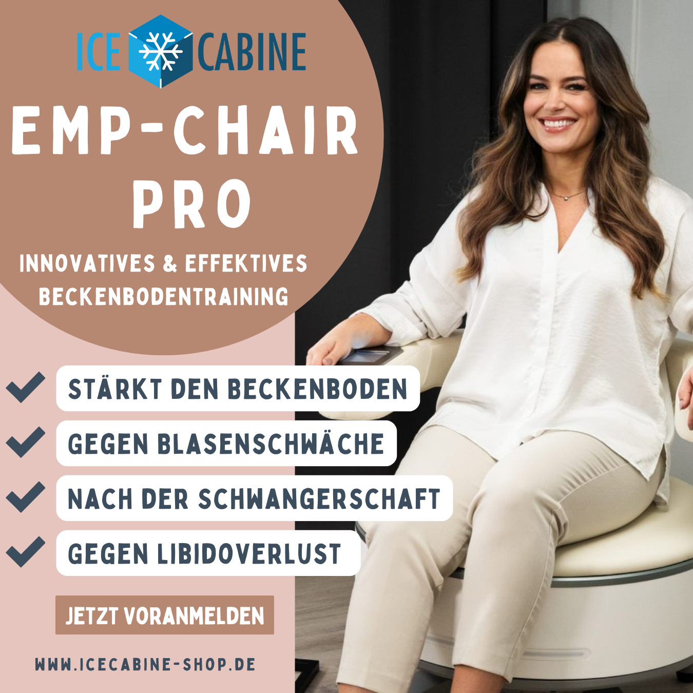 Beckenbodentraining - EMP Chair Pro